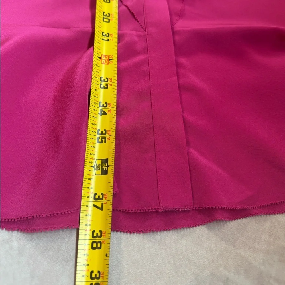 Tory Burch Hibiscus Flower Jane 100% Silk Dress Pink Ruffles Holiday Wedding 8 - Picture 12 of 12